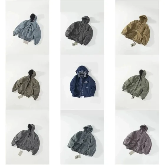 Chaquetas con capucha en distintos colores