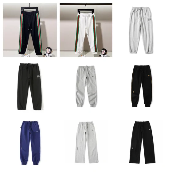 Pantalones deportivos negros, grises y azul marino